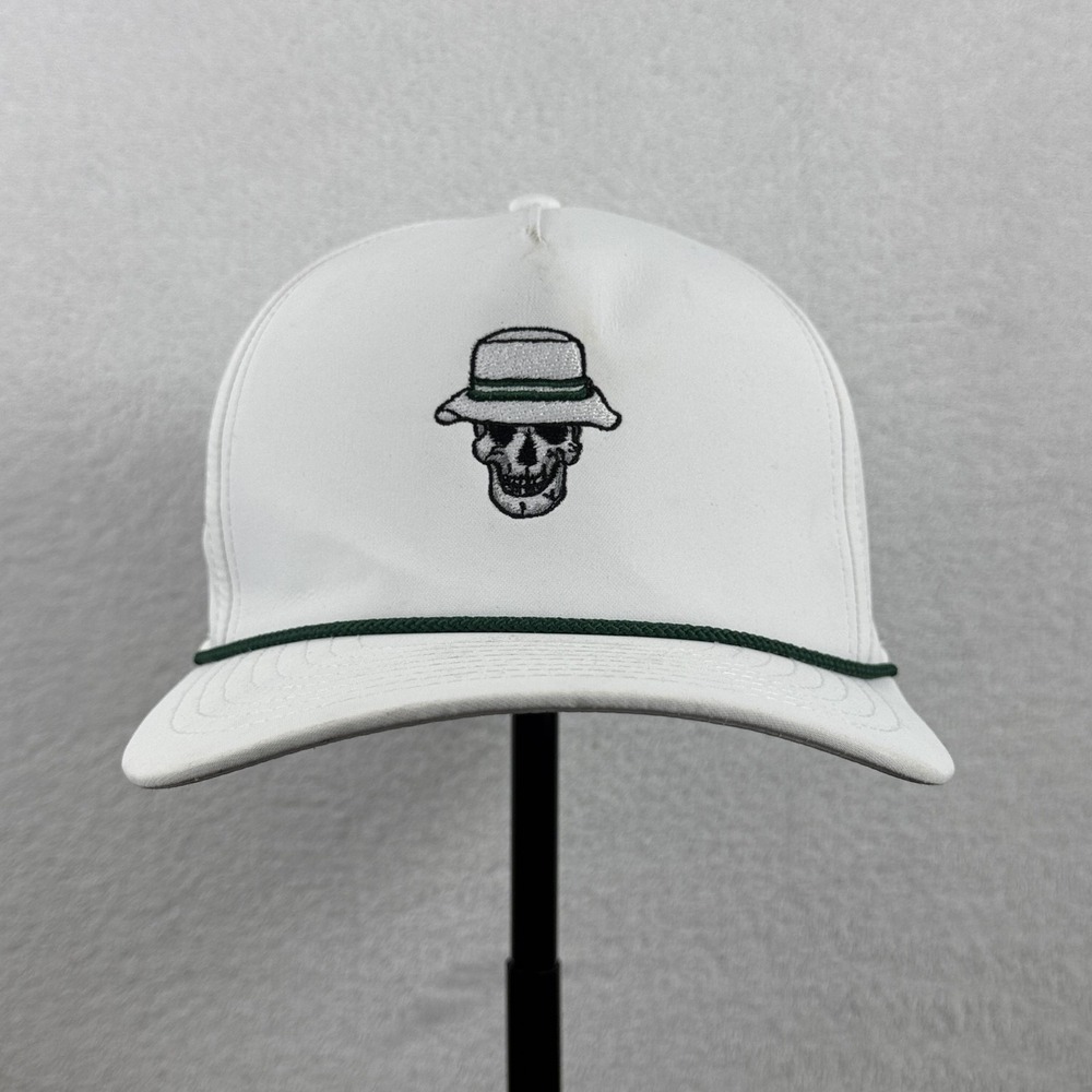 Imperial Hat Cap Snap Back‎ Skull Embroidered Fedora Golf Mens One Size